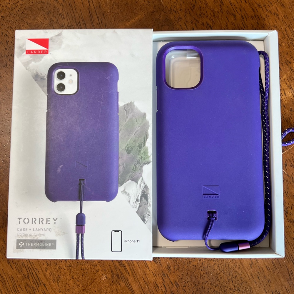 iPhone 11 phone case, brand new in box - Lander Torrey, Purple